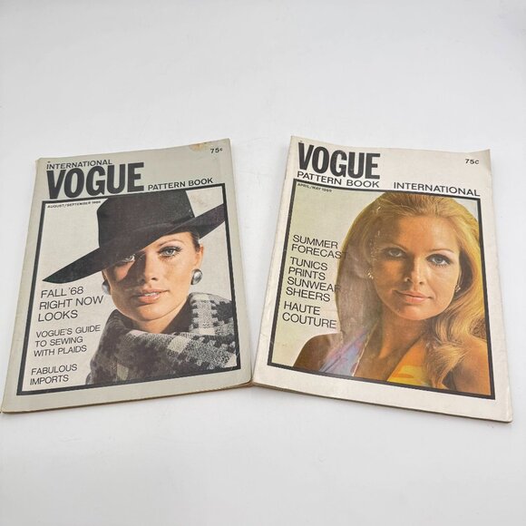 Vintage Vogue International Pattern Books (2)  Aug Sept 1968 April May 1969 - Picture 1 of 9